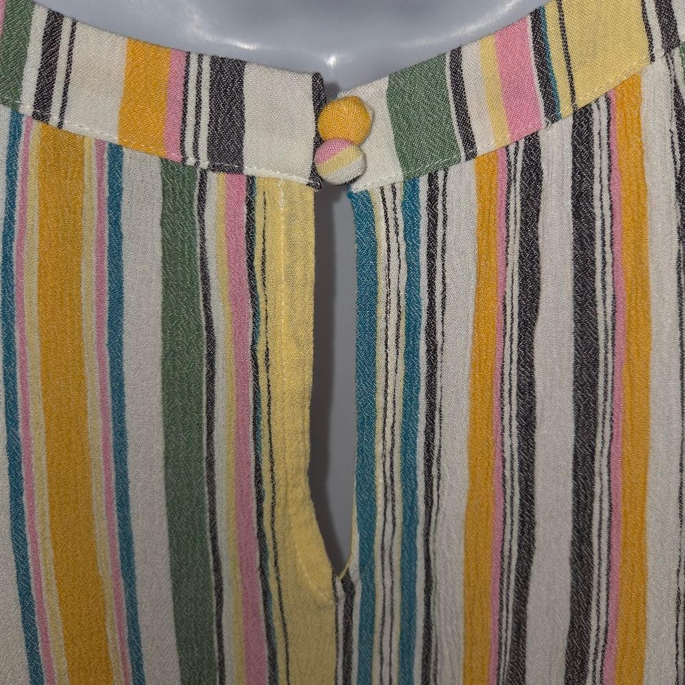 Torrid Multi-Stripe Gauze High Neck Tank Top Size 1 1x - Picture 5 of 7